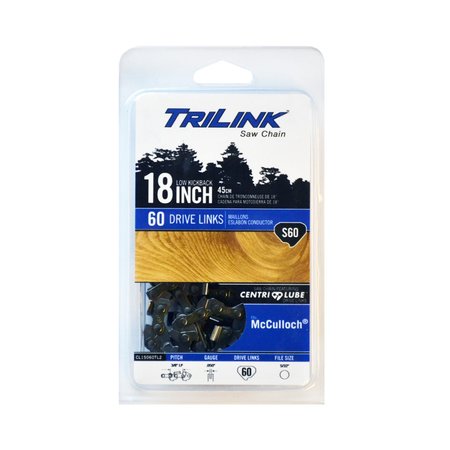 TRILINK Chainsaw Chain 3/8 LP Semi-Chisel .050 60DL for Mcculloch 1434NAVVP; CL15060TL2